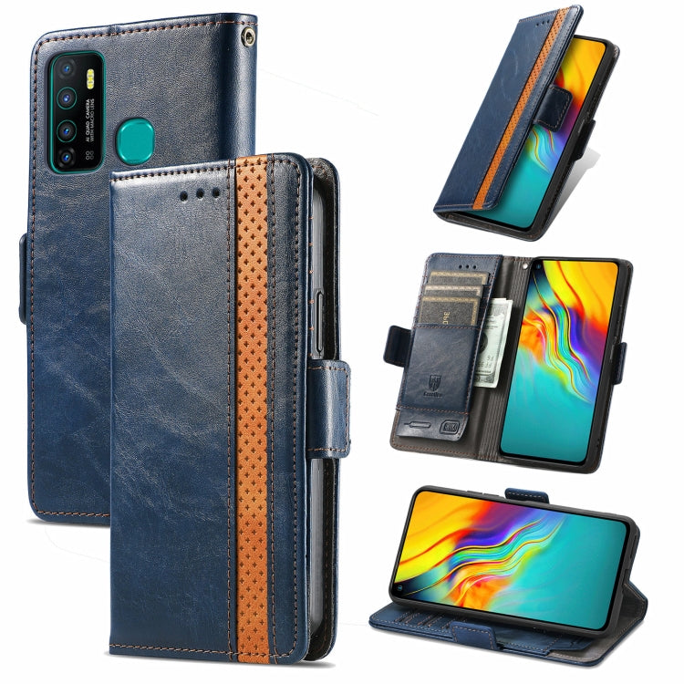 CaseNeo Business Splicing Dual Magnetic Buckle Horizontal Flip PU Leather Case with Holder & Card Slots & Wallet, For Samsung Galaxy A52 5G, For Samsung Galaxy A72 5G, For OPPO A93 5G, For Infinix Hot 9
