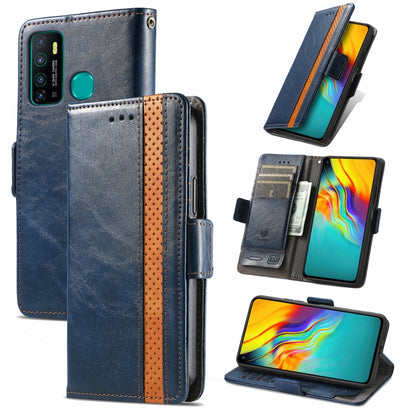 CaseNeo Business Splicing Dual Magnetic Buckle Horizontal Flip PU Leather Case with Holder & Card Slots & Wallet, For Samsung Galaxy A52 5G, For Samsung Galaxy A72 5G, For OPPO A93 5G, For Infinix Hot 9