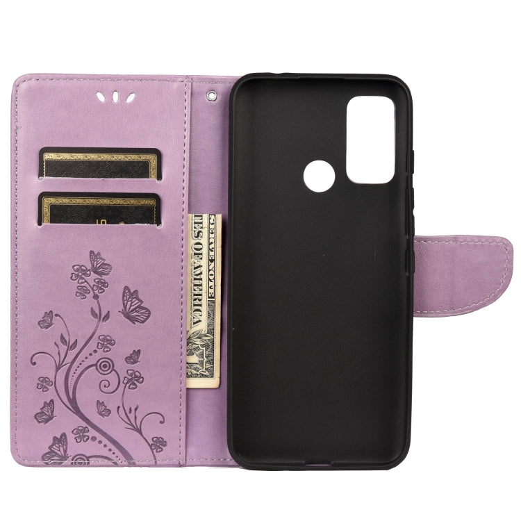 Butterfly Flower Pattern Horizontal Flip Leather Case with Holder & Card Slots & Wallet, For Wiko Power U30, For Xiaomi Redmi 10