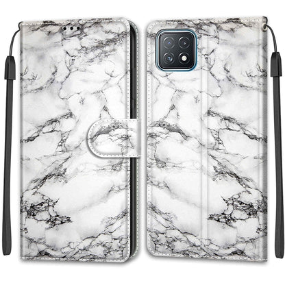 Voltage Coloured Drawing Magnetic Clasp Horizontal Flip PU Leather Case with Holder & Card Slots, For OPPO A72 5G / A73 5G / A53 5G