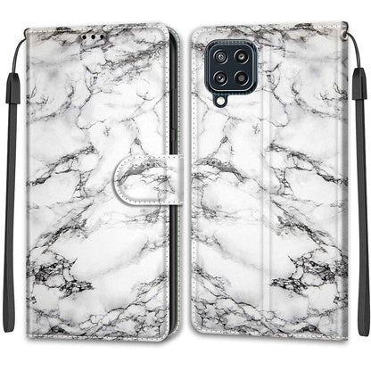 Voltage Coloured Drawing Magnetic Clasp Horizontal Flip PU Leather Case with Holder & Card Slots, For Samsung Galaxy M32 4G / F22