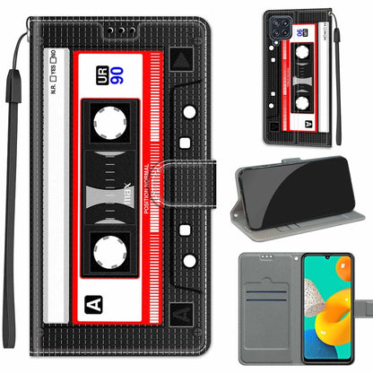 Voltage Coloured Drawing Magnetic Clasp Horizontal Flip PU Leather Case with Holder & Card Slots, For Samsung Galaxy M32 4G / F22