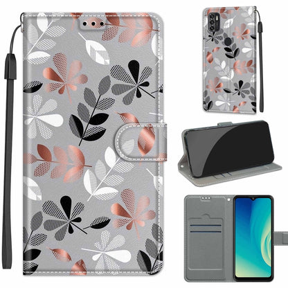 Voltage Coloured Drawing Magnetic Clasp Horizontal Flip PU Leather Case with Holder & Card Slots, For ZTE Blade A7s 2020