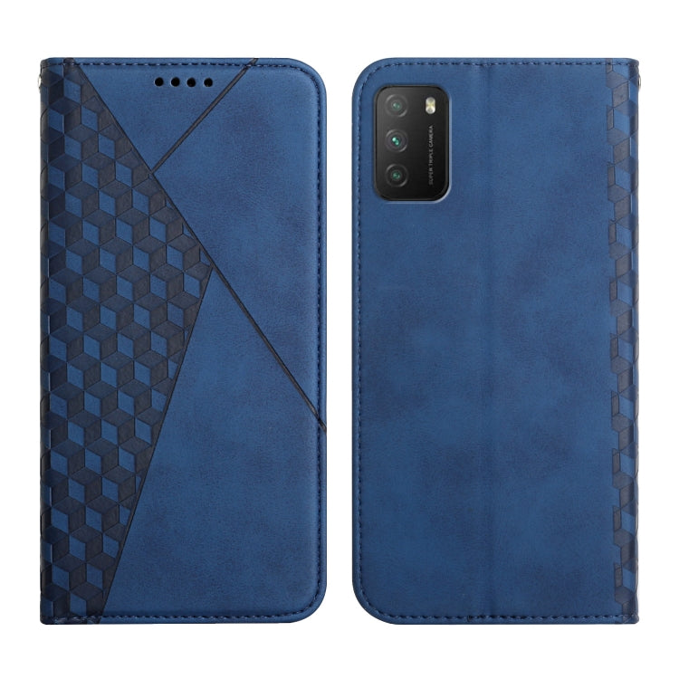 Diamond Pattern Splicing Skin Feel Magnetic Horizontal Flip Leather Case with Card Slots & Holder & Wallet, For Xiaomi Mi 11 Lite, For Xiaomi Mi 11 Pro, For Xiaomi Mi 11, For Xiaomi Poco M3 / Redmi 9T