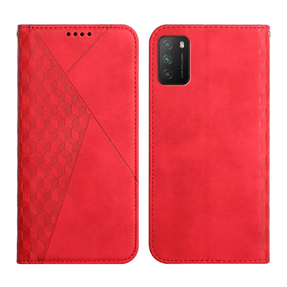 Diamond Pattern Splicing Skin Feel Magnetic Horizontal Flip Leather Case with Card Slots & Holder & Wallet, For Xiaomi Mi 11 Lite, For Xiaomi Mi 11 Pro, For Xiaomi Mi 11, For Xiaomi Poco M3 / Redmi 9T