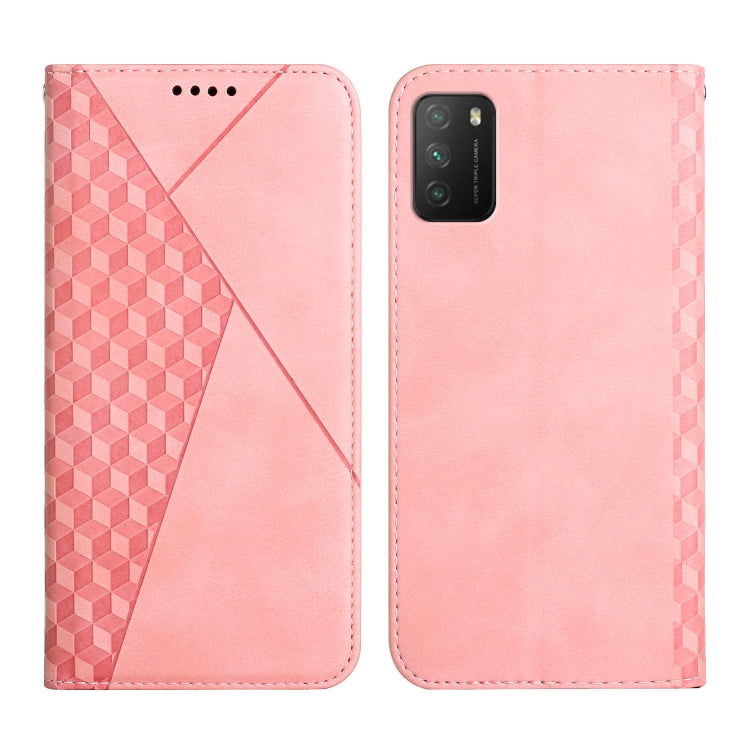 Diamond Pattern Splicing Skin Feel Magnetic Horizontal Flip Leather Case with Card Slots & Holder & Wallet, For Xiaomi Mi 11 Lite, For Xiaomi Mi 11 Pro, For Xiaomi Mi 11, For Xiaomi Poco M3 / Redmi 9T