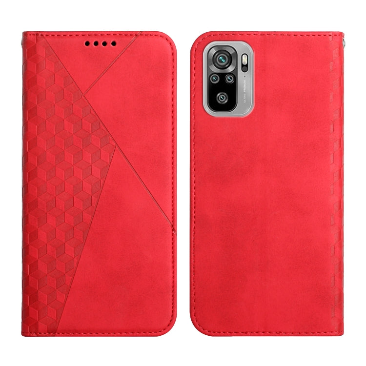 Diamond Pattern Splicing Skin Feel Magnetic Horizontal Flip Leather Case with Card Slots & Holder & Wallet, For Xiaomi Mi 10T Pro 5G / Mi 10T 5G, For Xiaomi Redmi Note 10 4G, For Xiaomi Redmi Note 9 Pro, For Xiaomi Redmi Note 9