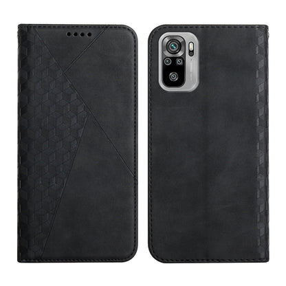 Diamond Pattern Splicing Skin Feel Magnetic Horizontal Flip Leather Case with Card Slots & Holder & Wallet, For Xiaomi Mi 10T Pro 5G / Mi 10T 5G, For Xiaomi Redmi Note 10 4G, For Xiaomi Redmi Note 9 Pro, For Xiaomi Redmi Note 9