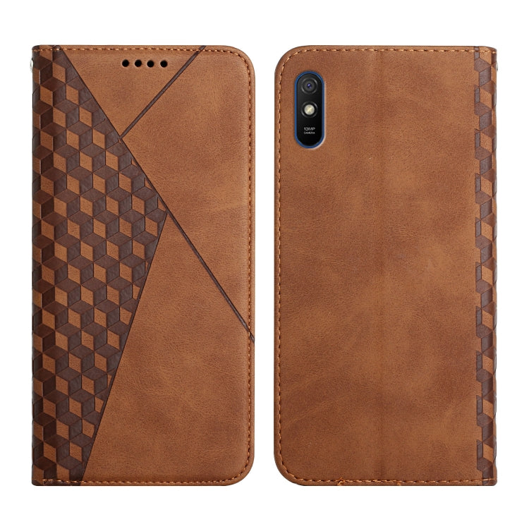 Diamond Pattern Splicing Skin Feel Magnetic Horizontal Flip Leather Case with Card Slots & Holder & Wallet, For Xiaomi Redmi K40, For Xiaomi Mi 10T Lite 5G, For Xiaomi Redmi 9A, For Xiaomi Redmi Note 10 Pro