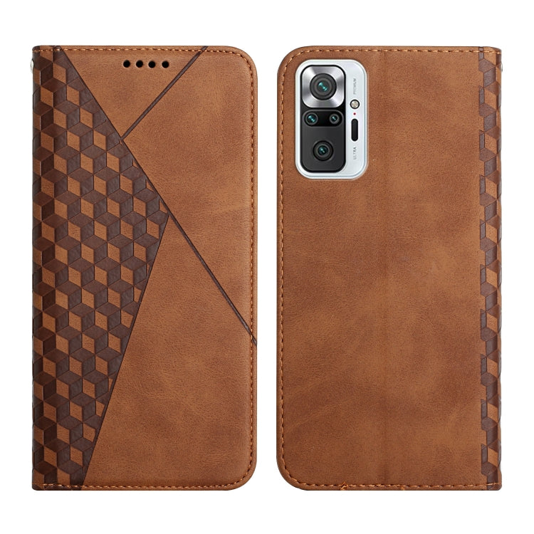Diamond Pattern Splicing Skin Feel Magnetic Horizontal Flip Leather Case with Card Slots & Holder & Wallet, For Xiaomi Redmi K40, For Xiaomi Mi 10T Lite 5G, For Xiaomi Redmi 9A, For Xiaomi Redmi Note 10 Pro