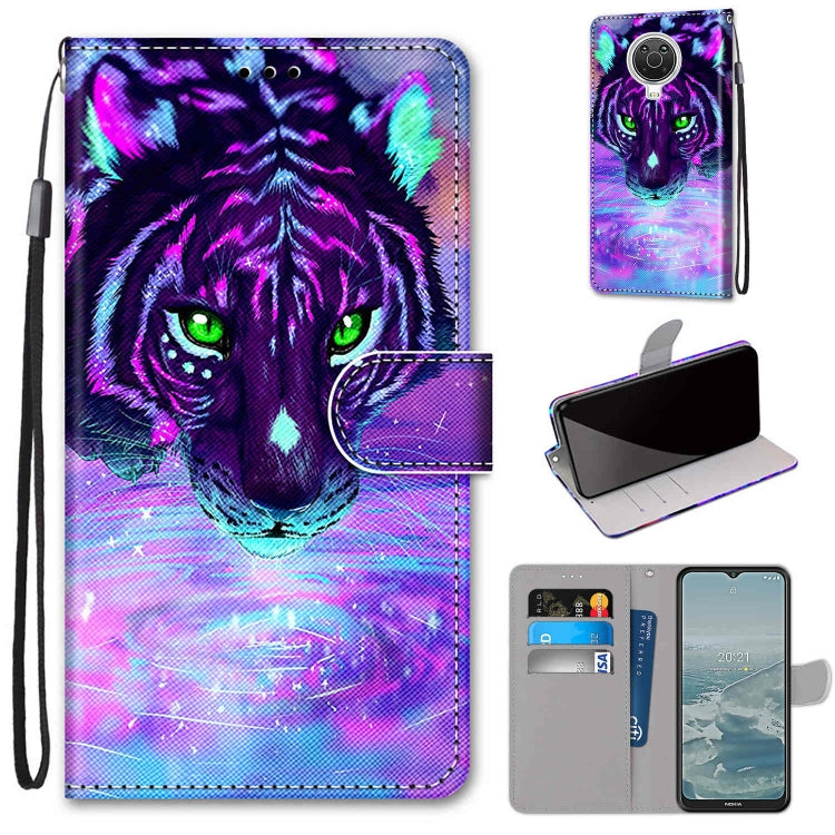 Coloured Drawing Cross Texture Horizontal Flip PU Leather Case with Holder & Card Slots & Wallet & Lanyard, For Nokia 6.3 / G20 / G10