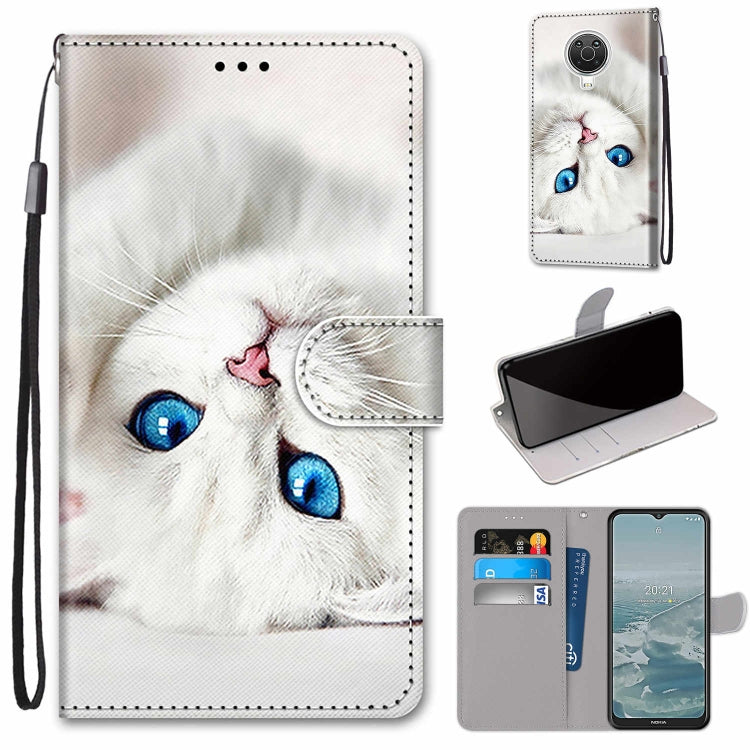 Coloured Drawing Cross Texture Horizontal Flip PU Leather Case with Holder & Card Slots & Wallet & Lanyard, For Nokia 6.3 / G20 / G10