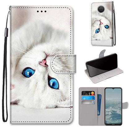 Coloured Drawing Cross Texture Horizontal Flip PU Leather Case with Holder & Card Slots & Wallet & Lanyard, For Nokia 6.3 / G20 / G10