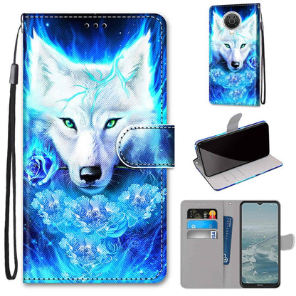 Coloured Drawing Cross Texture Horizontal Flip PU Leather Case with Holder & Card Slots & Wallet & Lanyard, For Nokia 6.3 / G20 / G10