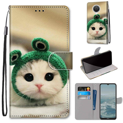 Coloured Drawing Cross Texture Horizontal Flip PU Leather Case with Holder & Card Slots & Wallet & Lanyard, For Nokia 6.3 / G20 / G10