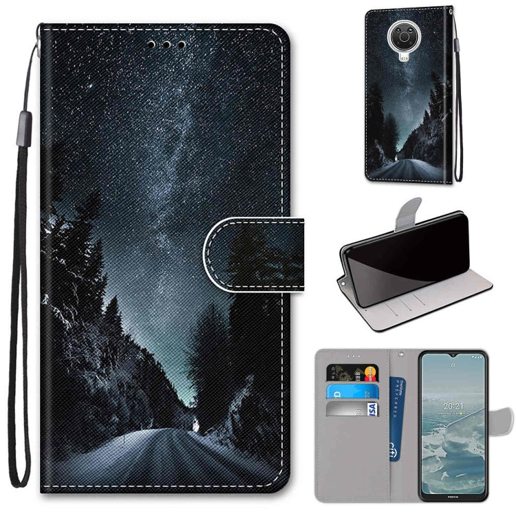 Coloured Drawing Cross Texture Horizontal Flip PU Leather Case with Holder & Card Slots & Wallet & Lanyard, For Nokia 6.3 / G20 / G10