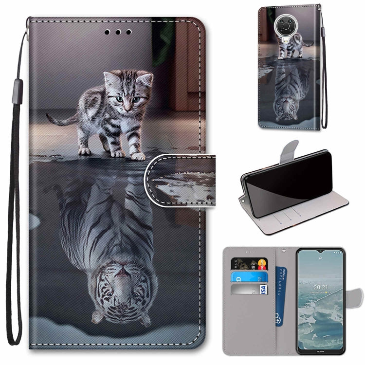 Coloured Drawing Cross Texture Horizontal Flip PU Leather Case with Holder & Card Slots & Wallet & Lanyard, For Nokia 6.3 / G20 / G10
