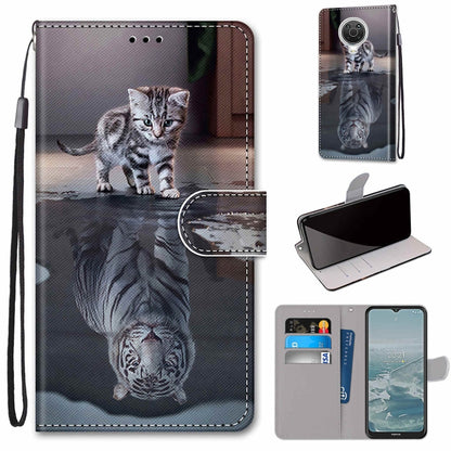 Coloured Drawing Cross Texture Horizontal Flip PU Leather Case with Holder & Card Slots & Wallet & Lanyard, For Nokia 6.3 / G20 / G10
