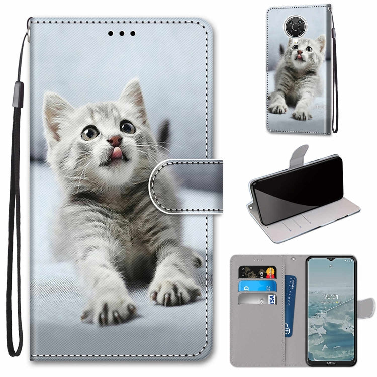 Coloured Drawing Cross Texture Horizontal Flip PU Leather Case with Holder & Card Slots & Wallet & Lanyard, For Nokia 6.3 / G20 / G10