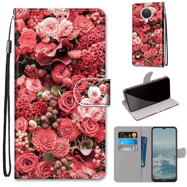 Coloured Drawing Cross Texture Horizontal Flip PU Leather Case with Holder & Card Slots & Wallet & Lanyard, For Nokia 6.3 / G20 / G10