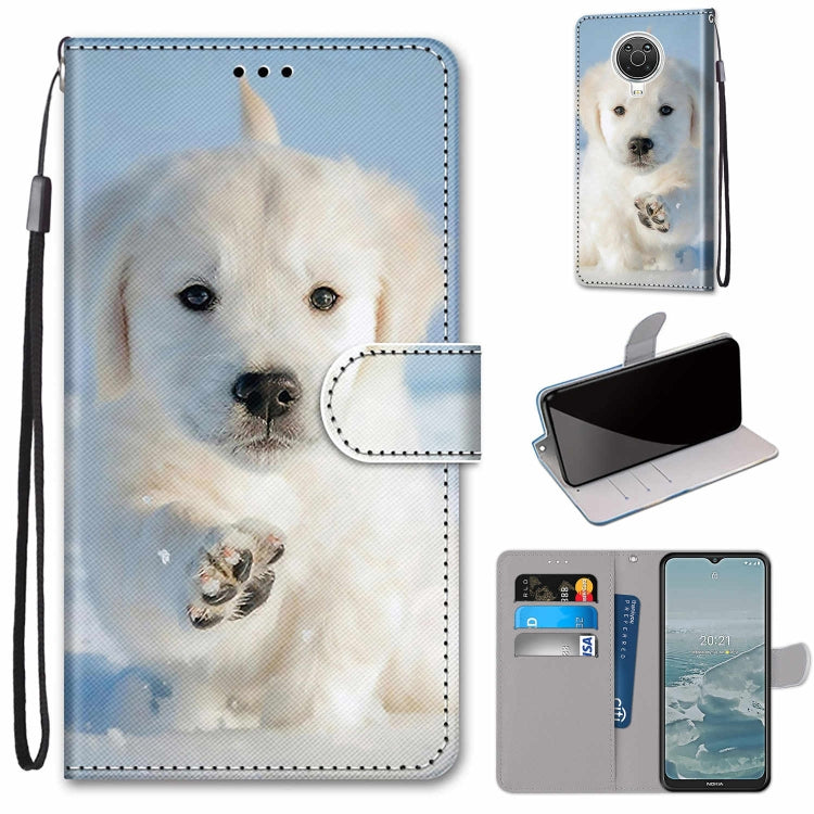 Coloured Drawing Cross Texture Horizontal Flip PU Leather Case with Holder & Card Slots & Wallet & Lanyard, For Nokia 6.3 / G20 / G10
