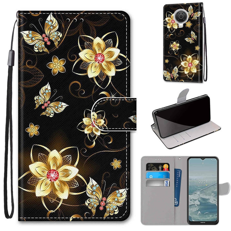 Coloured Drawing Cross Texture Horizontal Flip PU Leather Case with Holder & Card Slots & Wallet & Lanyard, For Nokia 6.3 / G20 / G10