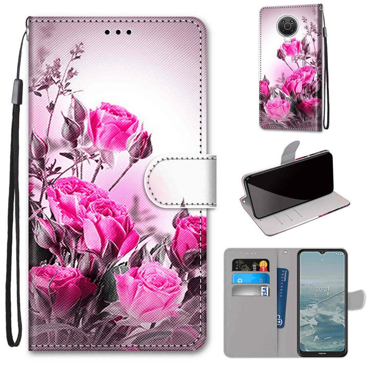 Coloured Drawing Cross Texture Horizontal Flip PU Leather Case with Holder & Card Slots & Wallet & Lanyard, For Nokia 6.3 / G20 / G10