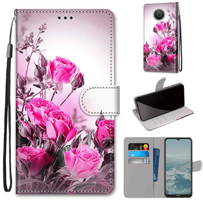 Coloured Drawing Cross Texture Horizontal Flip PU Leather Case with Holder & Card Slots & Wallet & Lanyard, For Nokia 6.3 / G20 / G10