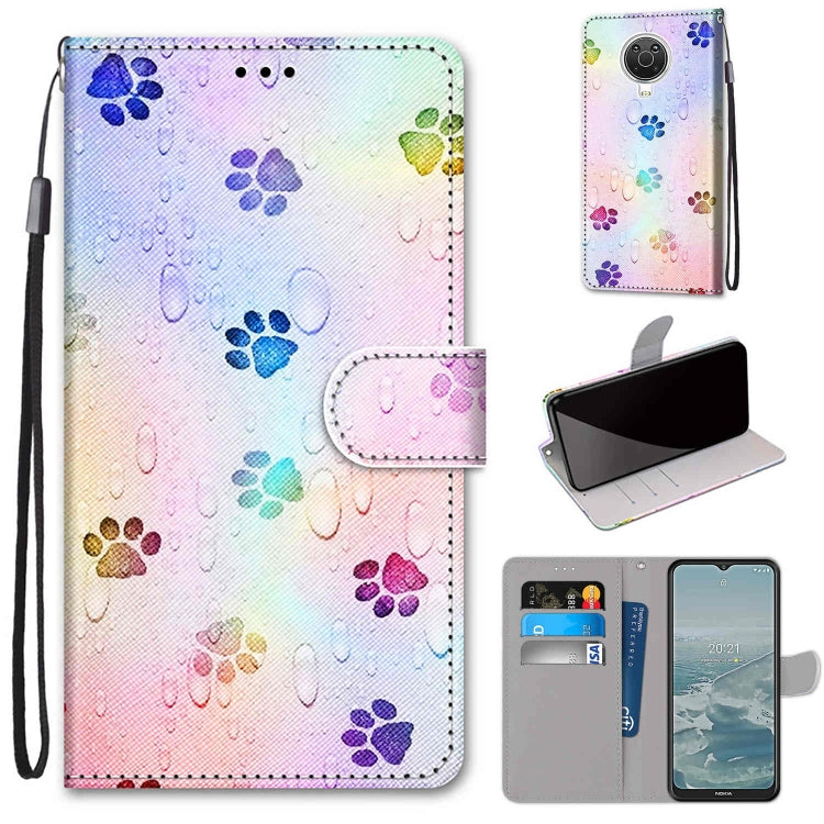 Coloured Drawing Cross Texture Horizontal Flip PU Leather Case with Holder & Card Slots & Wallet & Lanyard, For Nokia 6.3 / G20 / G10