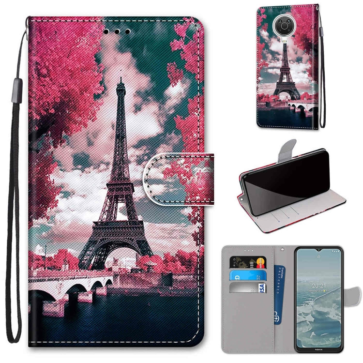 Coloured Drawing Cross Texture Horizontal Flip PU Leather Case with Holder & Card Slots & Wallet & Lanyard, For Nokia 6.3 / G20 / G10