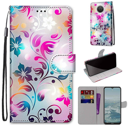 Coloured Drawing Cross Texture Horizontal Flip PU Leather Case with Holder & Card Slots & Wallet & Lanyard, For Nokia G20 / G10 / 6.3