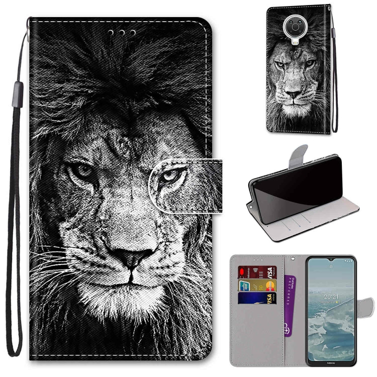 Coloured Drawing Cross Texture Horizontal Flip PU Leather Case with Holder & Card Slots & Wallet & Lanyard, For Nokia G20 / G10 / 6.3