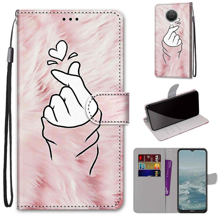 Coloured Drawing Cross Texture Horizontal Flip PU Leather Case with Holder & Card Slots & Wallet & Lanyard, For Nokia G20 / G10 / 6.3