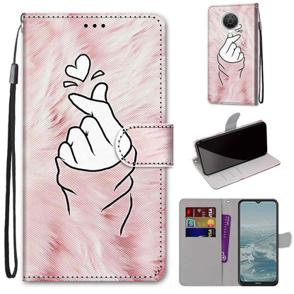 Coloured Drawing Cross Texture Horizontal Flip PU Leather Case with Holder & Card Slots & Wallet & Lanyard, For Nokia G20 / G10 / 6.3