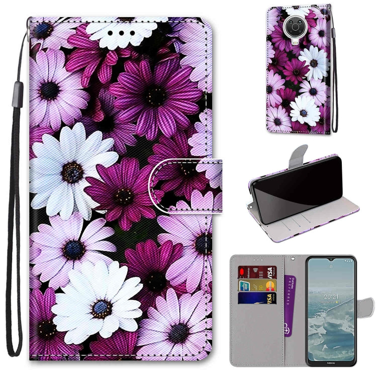 Coloured Drawing Cross Texture Horizontal Flip PU Leather Case with Holder & Card Slots & Wallet & Lanyard, For Nokia G20 / G10 / 6.3