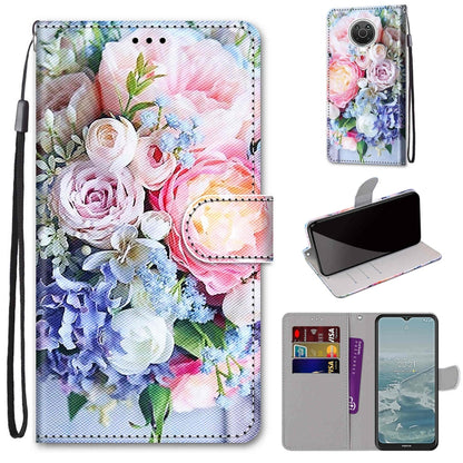 Coloured Drawing Cross Texture Horizontal Flip PU Leather Case with Holder & Card Slots & Wallet & Lanyard, For Nokia G20 / G10 / 6.3