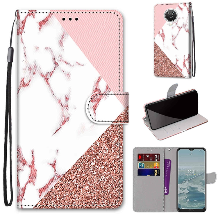 Coloured Drawing Cross Texture Horizontal Flip PU Leather Case with Holder & Card Slots & Wallet & Lanyard, For Nokia G20 / G10 / 6.3