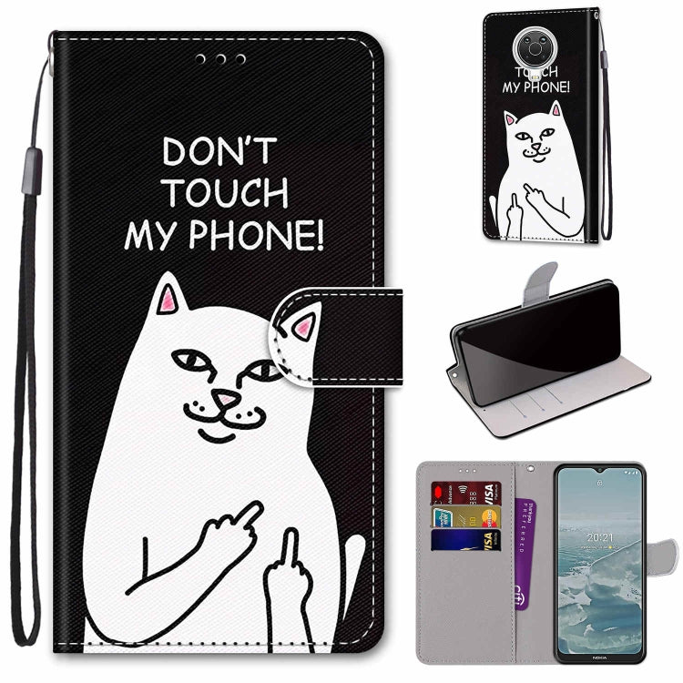 Coloured Drawing Cross Texture Horizontal Flip PU Leather Case with Holder & Card Slots & Wallet & Lanyard, For Nokia G20 / G10 / 6.3