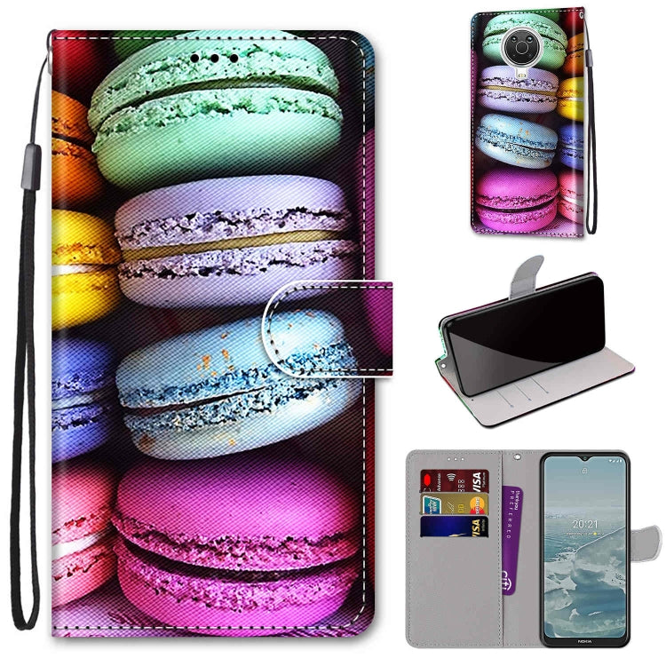 Coloured Drawing Cross Texture Horizontal Flip PU Leather Case with Holder & Card Slots & Wallet & Lanyard, For Nokia G20 / G10 / 6.3