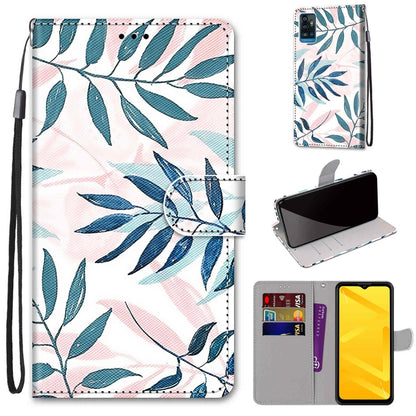 Coloured Drawing Cross Texture Horizontal Flip PU Leather Case with Holder & Card Slots & Wallet & Lanyard, For ZTE Blade A71