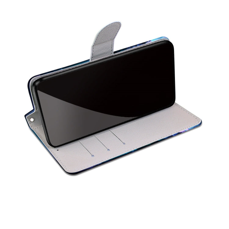 Coloured Drawing Cross Texture Horizontal Flip PU Leather Case with Holder & Card Slots & Wallet & Lanyard, For OPPO A72 5G / A73 5G / A53 5G