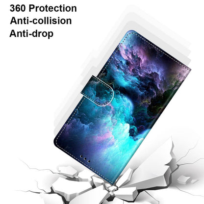 Coloured Drawing Cross Texture Horizontal Flip PU Leather Case with Holder & Card Slots & Wallet & Lanyard, For OPPO F19 Pro+ 5G / A94 5G / A95 5G