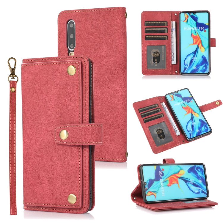 PU + TPU Horizontal Flip Leather Case with Holder & Card Slot & Wallet & Lanyard, For Huawei P20 Lite, For Huawei P30, For Xiaomi Mi 11 Pro, For Xiaomi Redmi K40