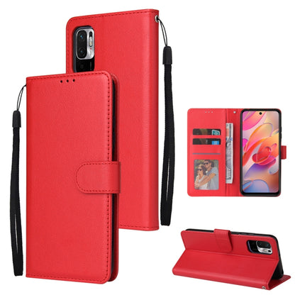 Multifunctional Horizontal Flip Leather Case, with Three Card Slot & Holder & Double Zip Wallett & Photo Frame & Lanyard, For OPPO A94 4G, For OPPO Realme 8 / 8 Pro 4G, For Xiaomi Redmi Note 10 5G