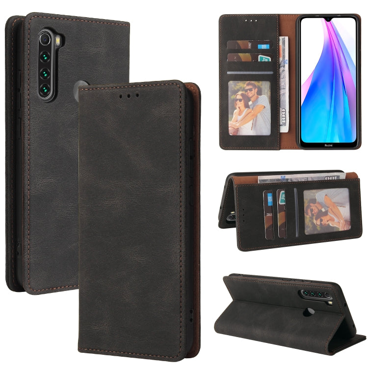 Simple Suction Closure Horizontal Flip Leather Case with Holder & Card Slot & Wallet, For Xiaomi Redmi Note 8T, For Xiaomi Redmi Note 9 / 10X 4G, For Xiaomi Redmi Note 8, For Xiaomi Redmi Note 8 Pro, For Xiaomi Redmi Note 10, For Xiaomi Redmi Note 10 Pro