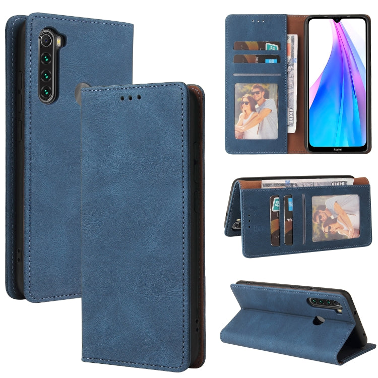 Simple Suction Closure Horizontal Flip Leather Case with Holder & Card Slot & Wallet, For Xiaomi Redmi Note 8T, For Xiaomi Redmi Note 9 / 10X 4G, For Xiaomi Redmi Note 8, For Xiaomi Redmi Note 8 Pro, For Xiaomi Redmi Note 10, For Xiaomi Redmi Note 10 Pro