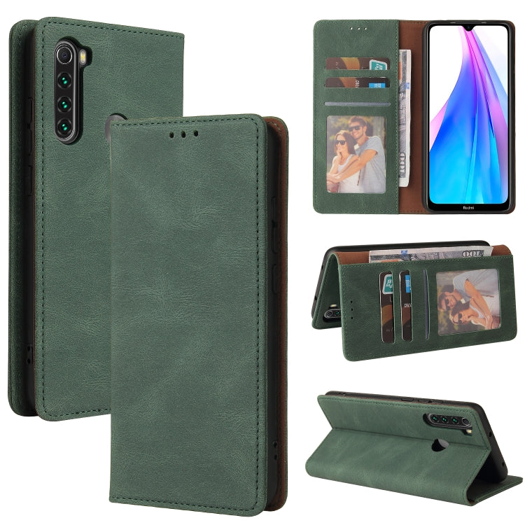 Simple Suction Closure Horizontal Flip Leather Case with Holder & Card Slot & Wallet, For Xiaomi Redmi Note 8T, For Xiaomi Redmi Note 9 / 10X 4G, For Xiaomi Redmi Note 8, For Xiaomi Redmi Note 8 Pro, For Xiaomi Redmi Note 10, For Xiaomi Redmi Note 10 Pro