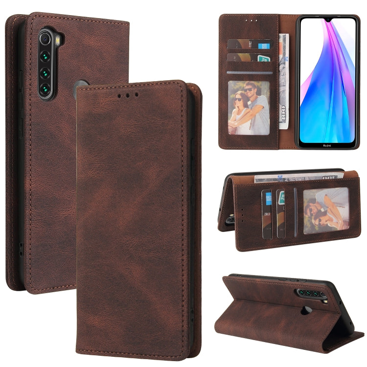 Simple Suction Closure Horizontal Flip Leather Case with Holder & Card Slot & Wallet, For Xiaomi Redmi Note 8T, For Xiaomi Redmi Note 9 / 10X 4G, For Xiaomi Redmi Note 8, For Xiaomi Redmi Note 8 Pro, For Xiaomi Redmi Note 10, For Xiaomi Redmi Note 10 Pro