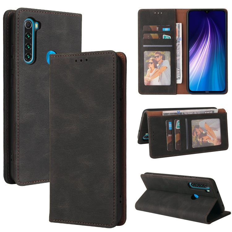 Simple Suction Closure Horizontal Flip Leather Case with Holder & Card Slot & Wallet, For Xiaomi Redmi Note 8T, For Xiaomi Redmi Note 9 / 10X 4G, For Xiaomi Redmi Note 8, For Xiaomi Redmi Note 8 Pro, For Xiaomi Redmi Note 10, For Xiaomi Redmi Note 10 Pro