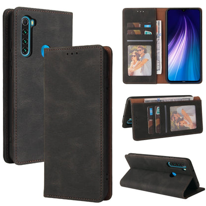 Simple Suction Closure Horizontal Flip Leather Case with Holder & Card Slot & Wallet, For Xiaomi Redmi Note 8T, For Xiaomi Redmi Note 9 / 10X 4G, For Xiaomi Redmi Note 8, For Xiaomi Redmi Note 8 Pro, For Xiaomi Redmi Note 10, For Xiaomi Redmi Note 10 Pro